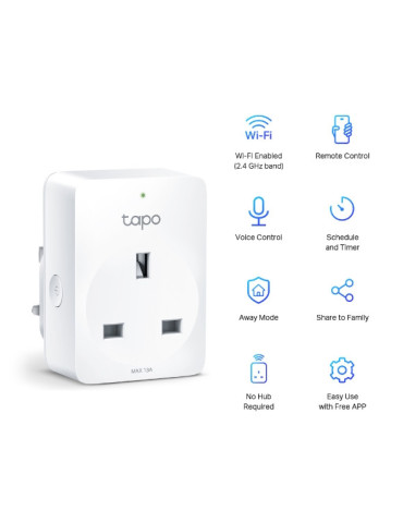TP-Link Tapo P100 smart plug 2300 W Valkoinen