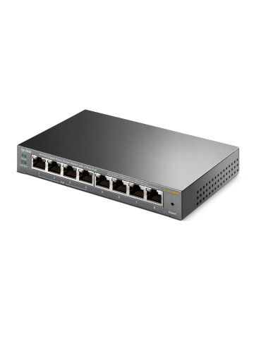 TP-Link TL-SG108PE Hallittu L2 Gigabit Ethernet (10 100 1000) Power over Ethernet -tuki Musta