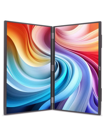 Acer PD193QEbmiuux platta pc-skärmar 47 cm (18.5") 1920 x 1080 pixlar Double Full HD LED Grå
