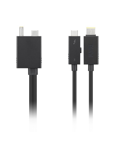 Lenovo 4X91K16970 Thunderbolt-kaapeli 0,7 m 40 Gbit s Musta
