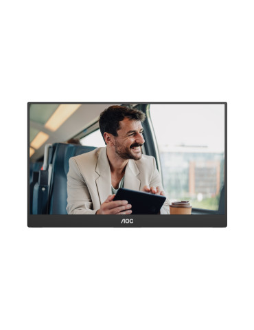 AOC 16T20E2 Kannettava televisio ja näyttö Kannettava näyttö Musta 39,6 cm (15.6") LED 1920 x 1080 pikseliä