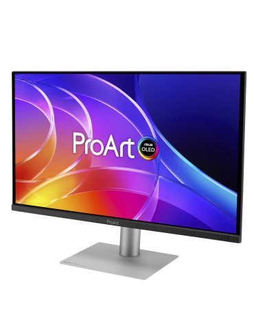 ASUS ProArt OLED PA279CDV tietokoneen litteä näyttö 67,3 cm (26.5") 3840 x 2160 pikseliä 4K Ultra HD QD-OLED Musta, Hopea