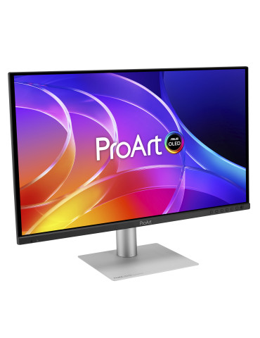 ASUS ProArt OLED PA279CDV tietokoneen litteä näyttö 67,3 cm (26.5") 3840 x 2160 pikseliä 4K Ultra HD QD-OLED Musta, Hopea