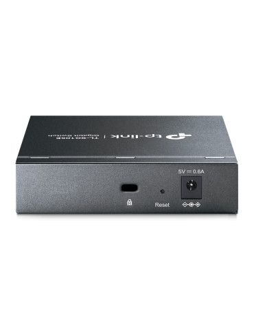TP-Link TL-SG105E Hallittu L2 Gigabit Ethernet (10 100 1000) Musta