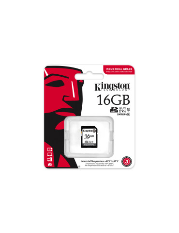 Kingston Technology Industrial 16 GB SDHC UHS-I Klass 10