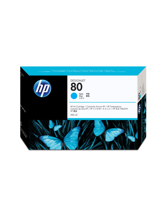 HP 80 350 ml cyan bläckpatron