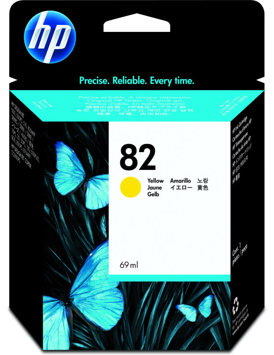 HP 82 69 ml DesignJet-bläckpatron, gul