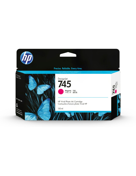 HP 745 130-ml DesignJet Magenta Ink Cartridge