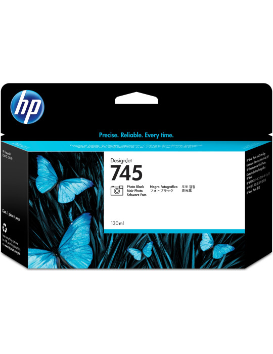 HP 745 130-ml DesignJet Photo Black Ink Cartridge