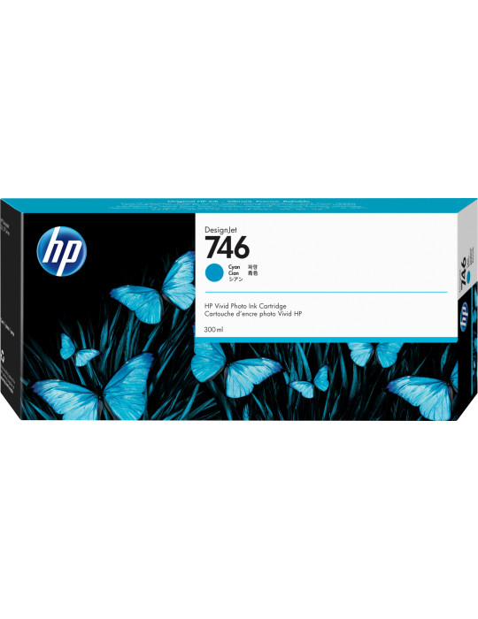 HP 746 300 ml cyan DesignJet-bläckpatron