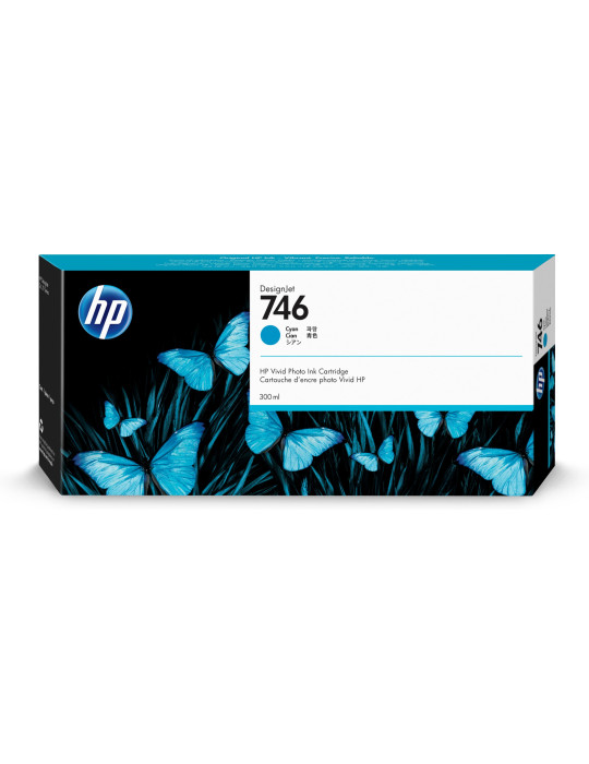 HP 746 300 ml cyan DesignJet-bläckpatron