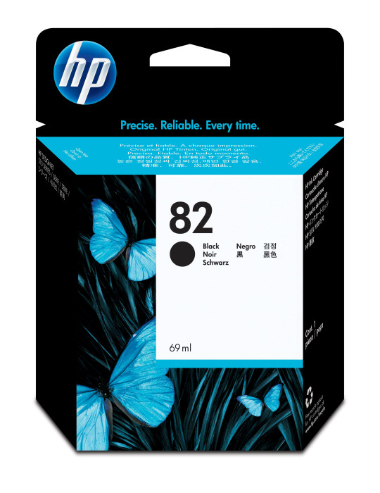 HP 82 69-ml Black DesignJet Ink Cartridge