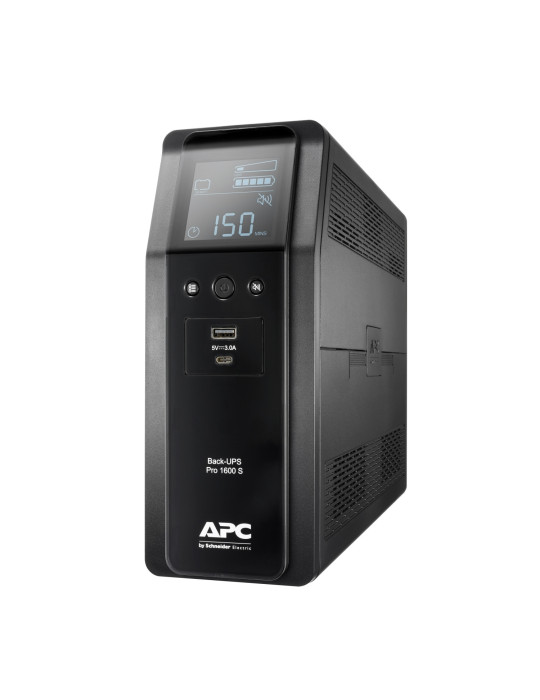 APC BR1600SI strömskydd (UPS) Linjeinteraktiv 1,6 kVA 960 W 8 AC-utgångar