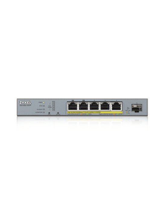 Zyxel GS1350-6HP-EU0101F nätverksswitchar hanterad L2 Gigabit Ethernet (10 100 1000) Strömförsörjning via Ethernet (PoE) stöd