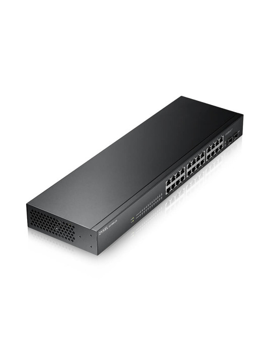 Zyxel GS-1900-24 v2 hanterad L2 Gigabit Ethernet (10 100 1000) 1U Svart