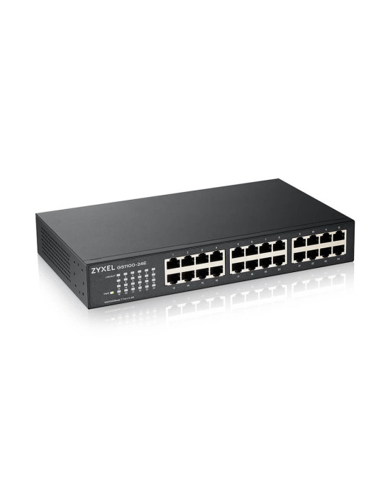 Zyxel GS1100-24E Ohanterad Gigabit Ethernet (10 100 1000) Svart