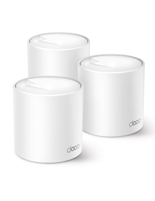 TP-Link Deco X50 (3-pack) Kaksitaajuus (2,4 GHz 5 GHz) Wi-Fi 6 (802.11ax) Valkoinen Sisäinen