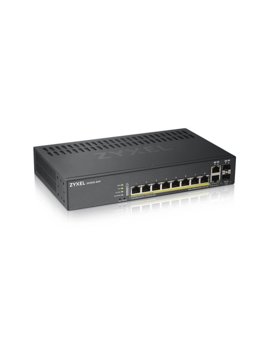 Zyxel GS1920-8HPV2 hanterad Gigabit Ethernet (10 100 1000) Strömförsörjning via Ethernet (PoE) stöd Svart