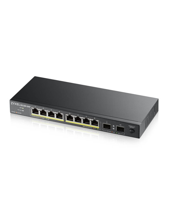 Zyxel GS1100-10HP v2 Ohanterad Gigabit Ethernet (10 100 1000) Strömförsörjning via Ethernet (PoE) stöd Svart