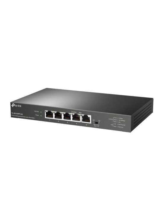 TP-Link TL-SG105PP-M2 network switch Unmanaged Gigabit Ethernet (10 100 1000) Power over Ethernet (PoE) Black