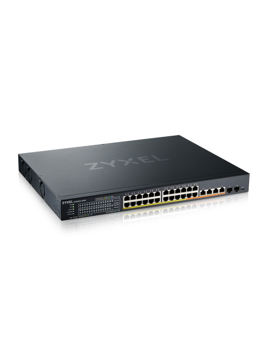 Zyxel XMG1930-30HP hanterad L3 2.5G Ethernet (100 1000 2500) Strömförsörjning via Ethernet (PoE) stöd 1U Svart