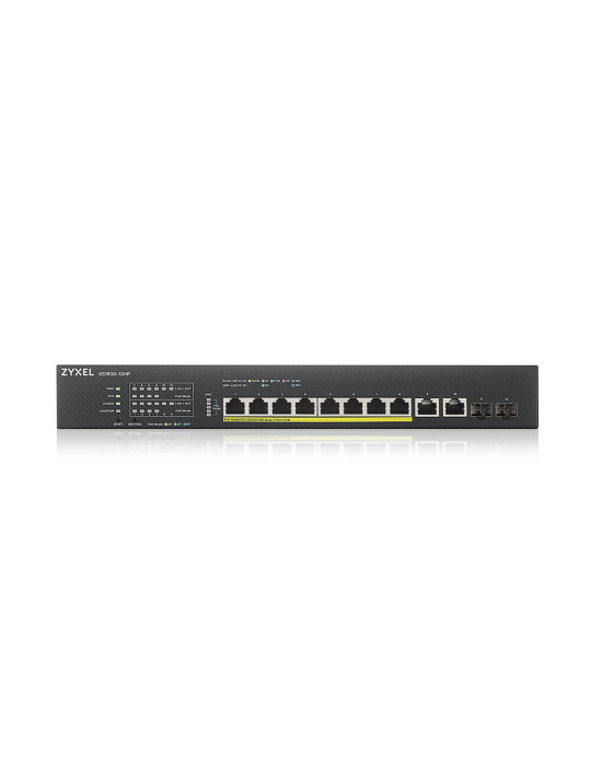 Zyxel XS1930-12HP-ZZ0101F nätverksswitchar hanterad L3 10G Ethernet (100 1000 10000) Strömförsörjning via Ethernet (PoE) stöd