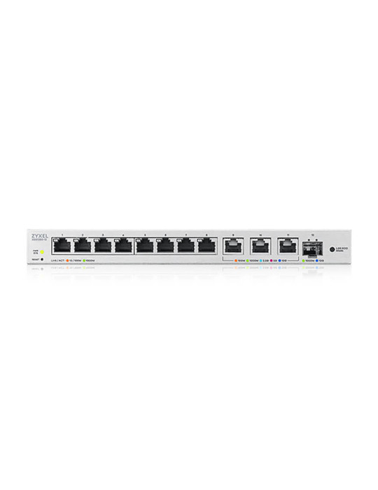 Zyxel XGS1250-12 hanterad L2 10G Ethernet (100 1000 10000) Grå