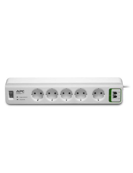 APC PM5T-GR surge protector White 5 AC outlet(s) 230 V 72" (1.83 m)