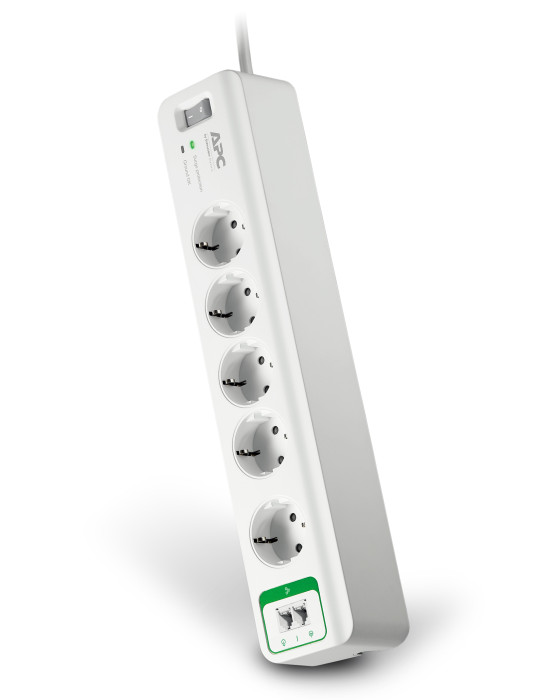 APC PM5T-GR surge protector White 5 AC outlet(s) 230 V 72" (1.83 m)