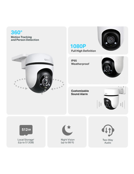 TP-Link Tapo C500 Dome IP security camera Outdoor 1920 x 1080 pixels Ceiling