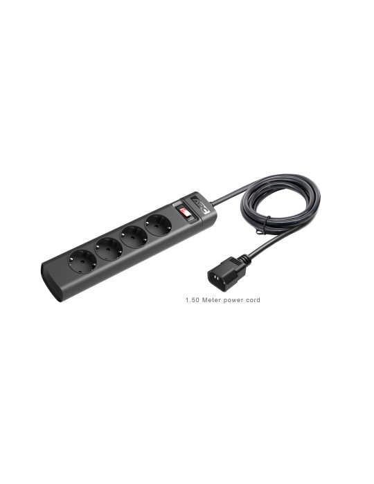 APC PZ42I-GR power distribution unit (PDU) 4 AC outlet(s) Black