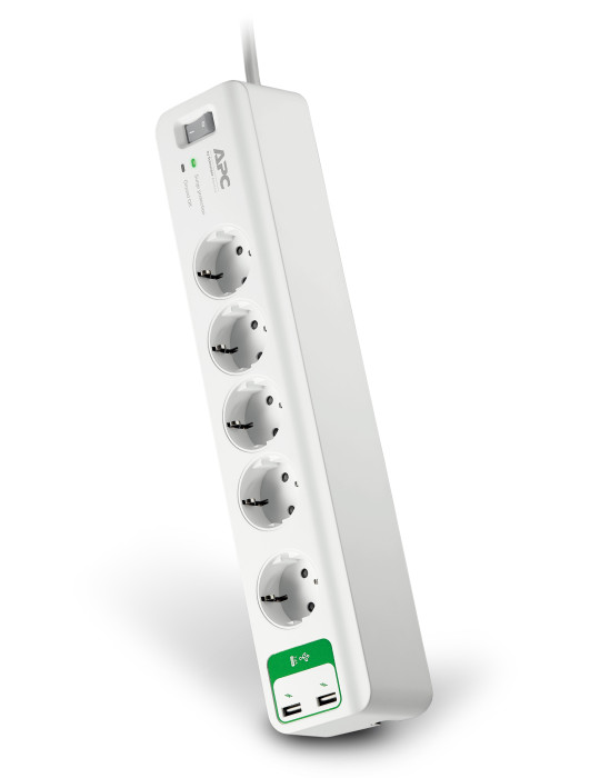 APC PM5U-GR surge protector White 6 AC outlet(s) 230 V 72" (1.83 m)