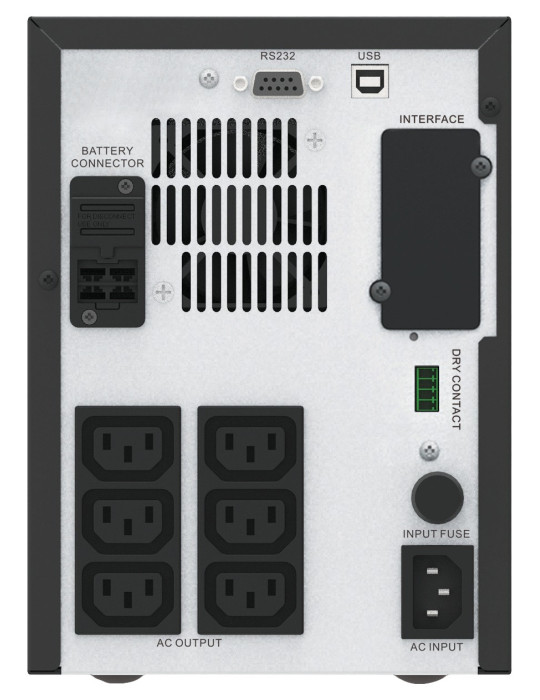 APC Easy UPS SMV strömskydd (UPS) Linjeinteraktiv 1 kVA 700 W 6 AC-utgångar