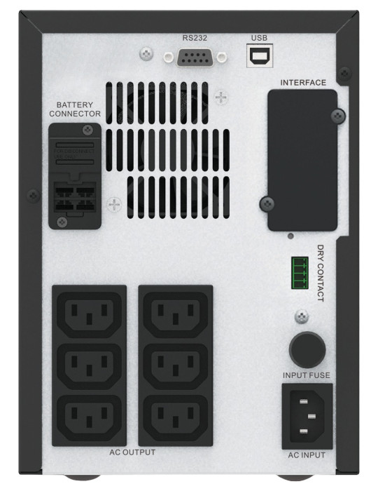 APC Easy UPS SMV strömskydd (UPS) Linjeinteraktiv 1,5 kVA 1050 W 6 AC-utgångar