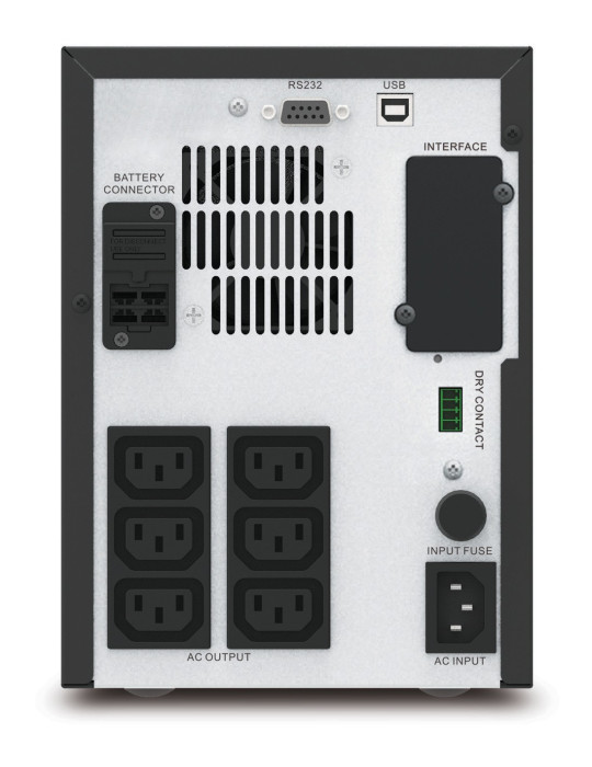 APC Easy UPS SMV strömskydd (UPS) Linjeinteraktiv 0,75 kVA 525 W 6 AC-utgångar