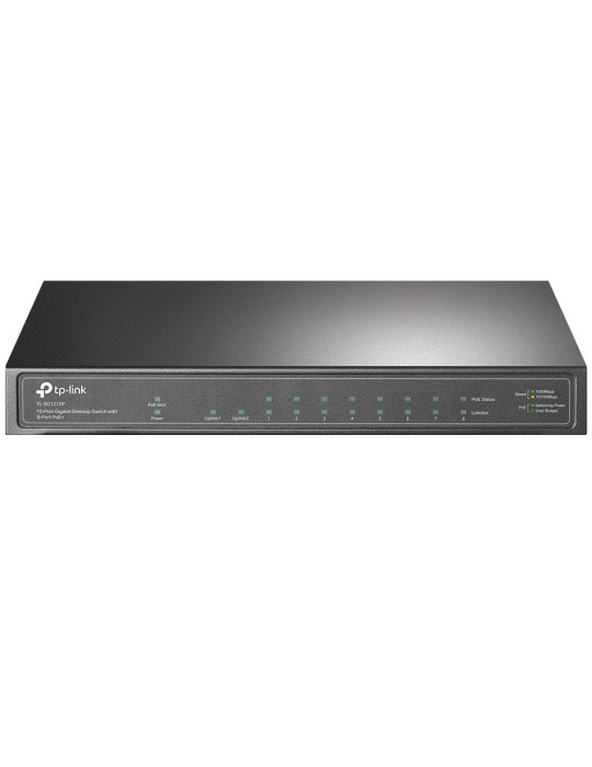 TP-Link TL-SG1210P Ohanterad Gigabit Ethernet (10 100 1000) Strömförsörjning via Ethernet (PoE) stöd Grå