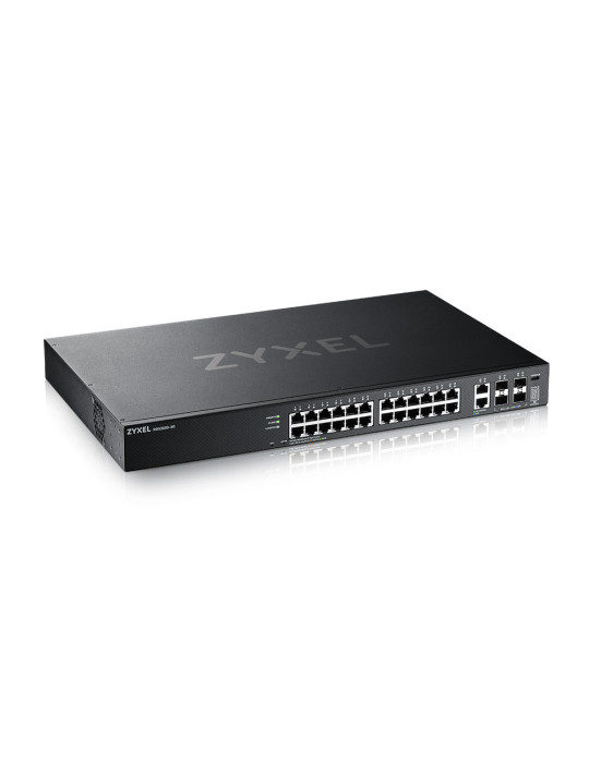 Zyxel XGS2220-30 hanterad L3 Gigabit Ethernet (10 100 1000) Svart