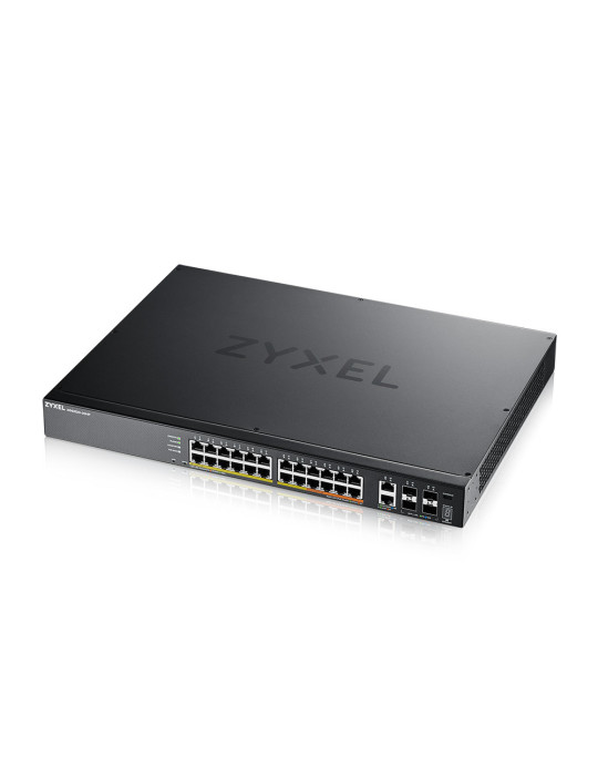 Zyxel XGS2220-30HP hanterad L3 Gigabit Ethernet (10 100 1000) Strömförsörjning via Ethernet (PoE) stöd Svart