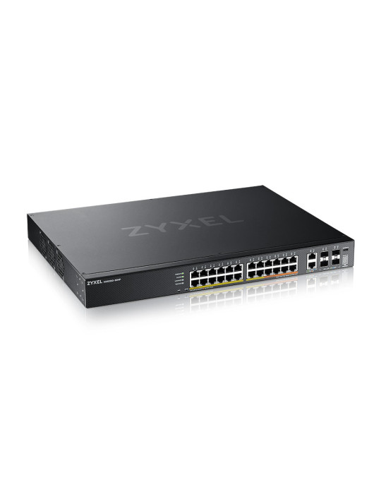 Zyxel XGS2220-30HP hanterad L3 Gigabit Ethernet (10 100 1000) Strömförsörjning via Ethernet (PoE) stöd Svart