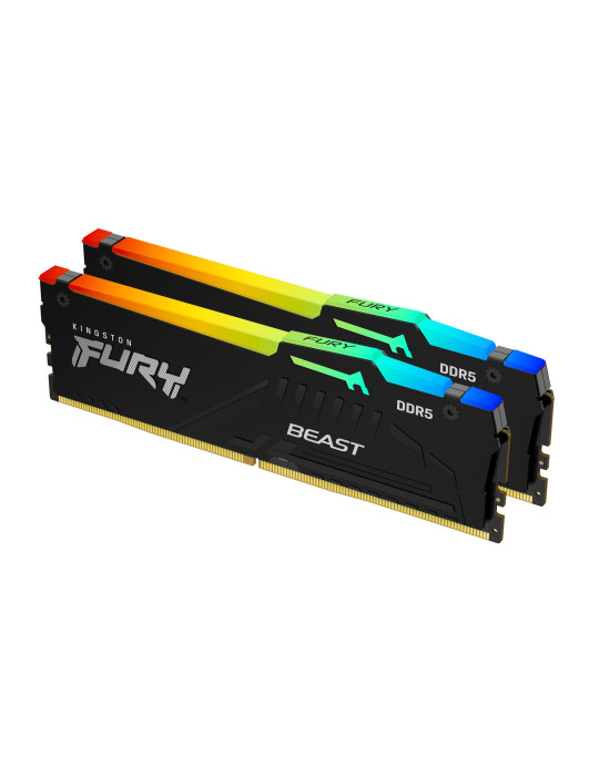 Kingston Technology FURY Beast RGB RAM-minnen 64 GB 2 x 32 GB DDR5 ECC