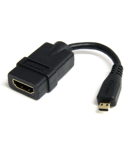 StarTech.com HDADFM5IN HDMI-kaapeli 0,127 m HDMI-tyyppi A (vakio) HDMI-tyyppi D (mikro) musta