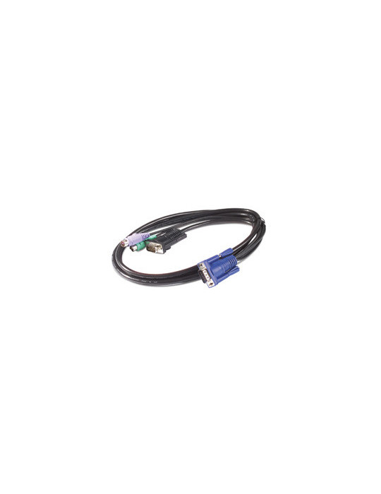 APC KVM PS 2 Cable - 3 ft (0.9 m) Svart 0,91 m