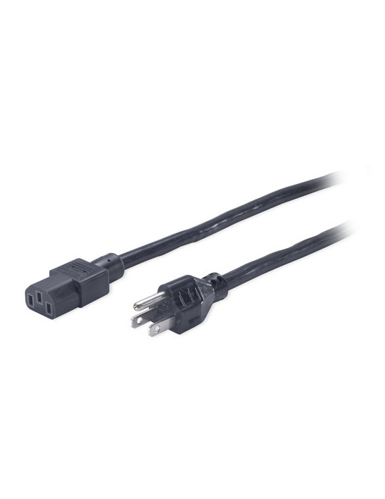 APC PWR C13   5-15P, 2.4 m Black 96.1" (2.44 m) C13 coupler NEMA 5-15P