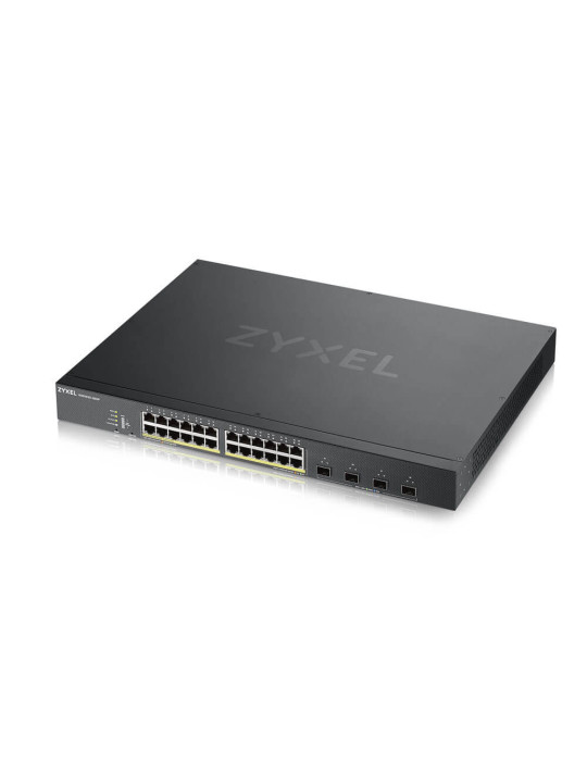 Zyxel XGS1930-28HP hanterad L3 Gigabit Ethernet (10 100 1000) Strömförsörjning via Ethernet (PoE) stöd Svart