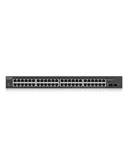 Zyxel GS1900-48HPv2 hanterad L2 Gigabit Ethernet (10 100 1000) Strömförsörjning via Ethernet (PoE) stöd Svart