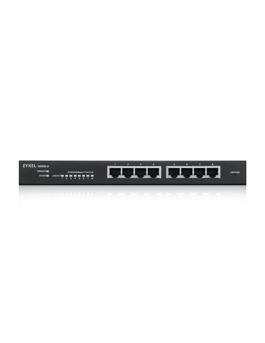 Zyxel GS1915-8 hanterad L2 Gigabit Ethernet (10 100 1000) Svart