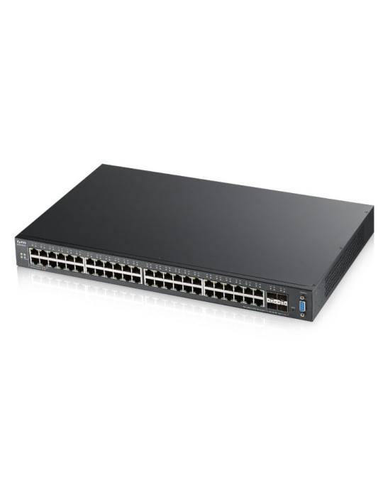 Zyxel XGS2210-52 hanterad L2 Gigabit Ethernet (10 100 1000) 1U Svart