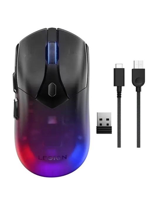 Lenovo Legion M410 mouse Gaming Ambidextrous RF Wireless + USB Type-C Optical 16000 DPI