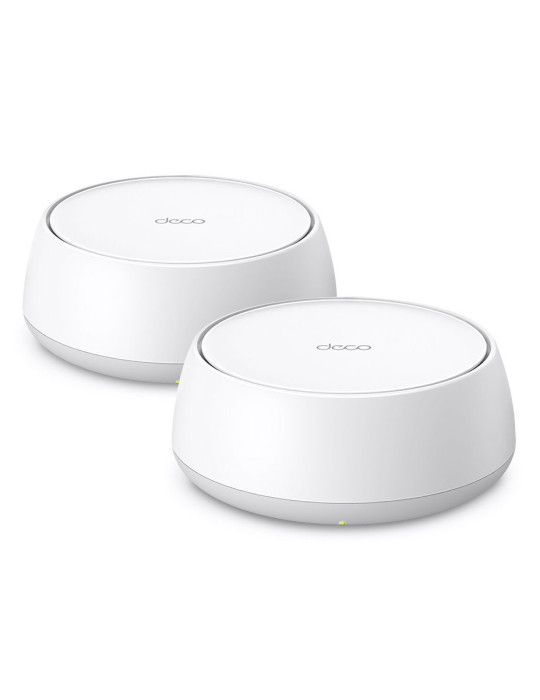 TP-Link DECO BE25(2-PACK) Wi-Fi-verkkojärjestelmä Kaksitaajuus (2,4 GHz 5 GHz) Wi-Fi 7 (802.11be) Valkoinen Sisäinen