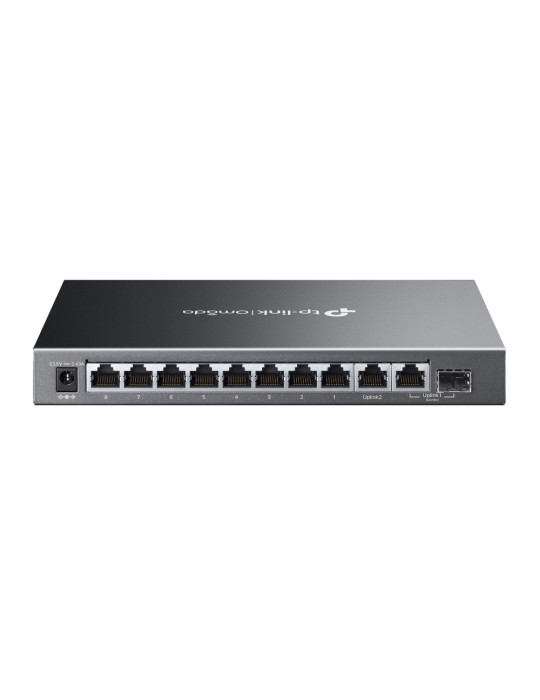 TP-Link Omada ES210GMP nätverksswitchar hanterad Gigabit Ethernet (10 100 1000) Strömförsörjning via Ethernet (PoE) stöd Svart